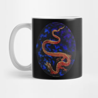 Red Galaxy Dragon Mug